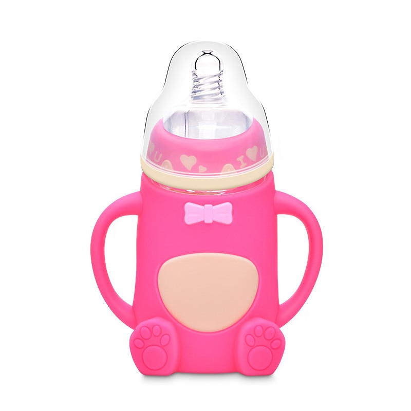 Baby Bottle with Handles Cute Feeding Bottle